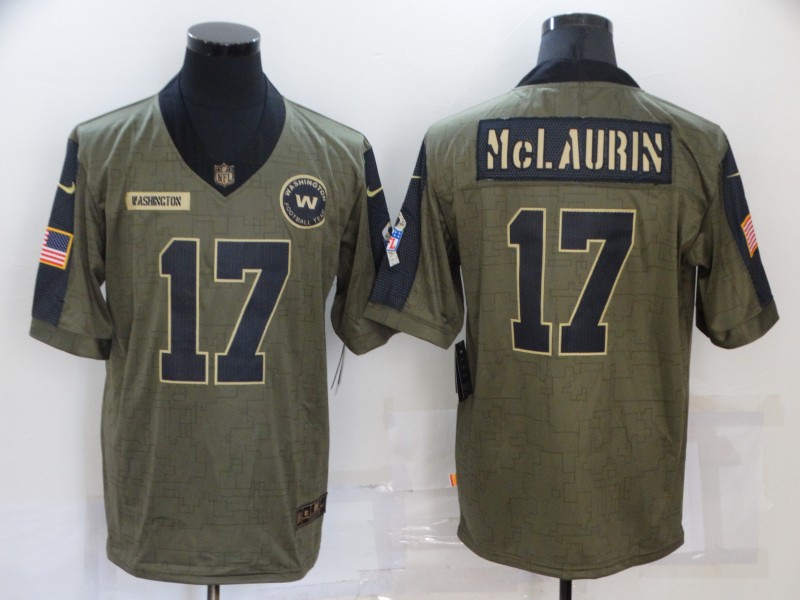 Men's Washington Commanders Terry Mclaurin #17 Brown Jersey